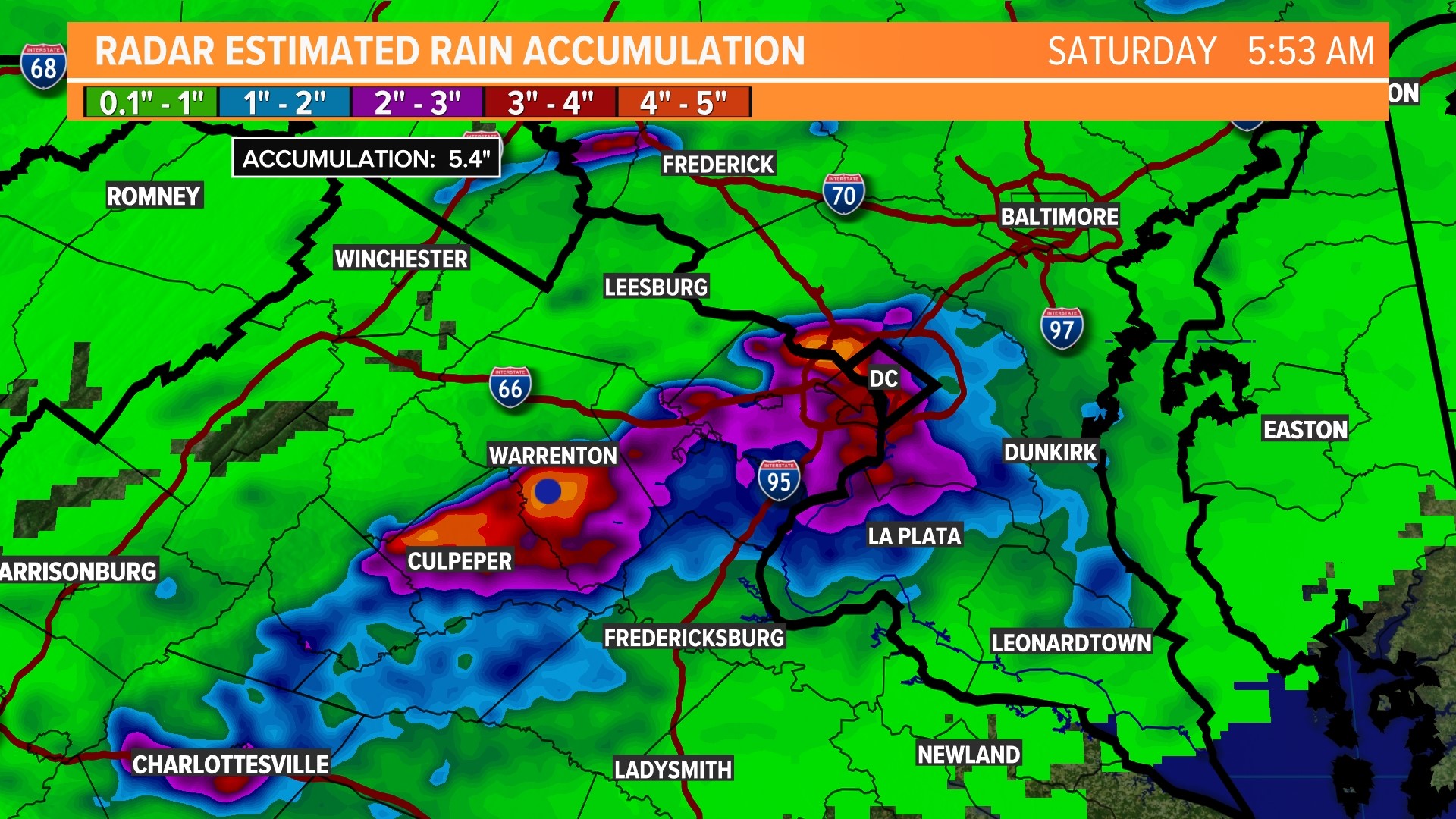 Heavy Rain in DMV may cause flooding in DC, Maryland, Virginia | wusa9.com