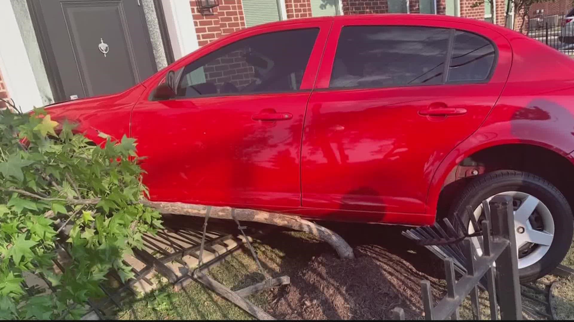 Neighbors on one Southeast DC street are pleading with DC's department of transportation for help.
This after they say another driver crashed into someone's yard.