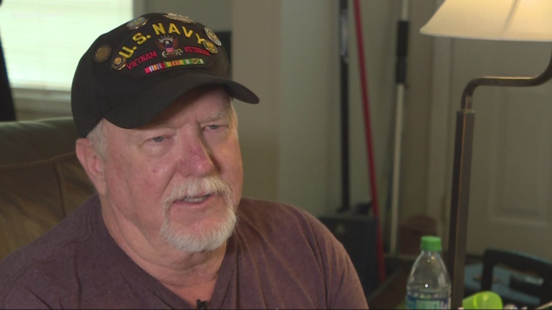 Thousands of Vietnam veterans have to wait for health coverage …again. We told you in February a federal court granted benefits to Blue Water Navy Vets -- which means they served off the shores of Vietnam --  but the VA Secretary just delayed those claims until next year. Jess Arnold met up with one vet who has been fighting ---still --- here at home for more than a decade.