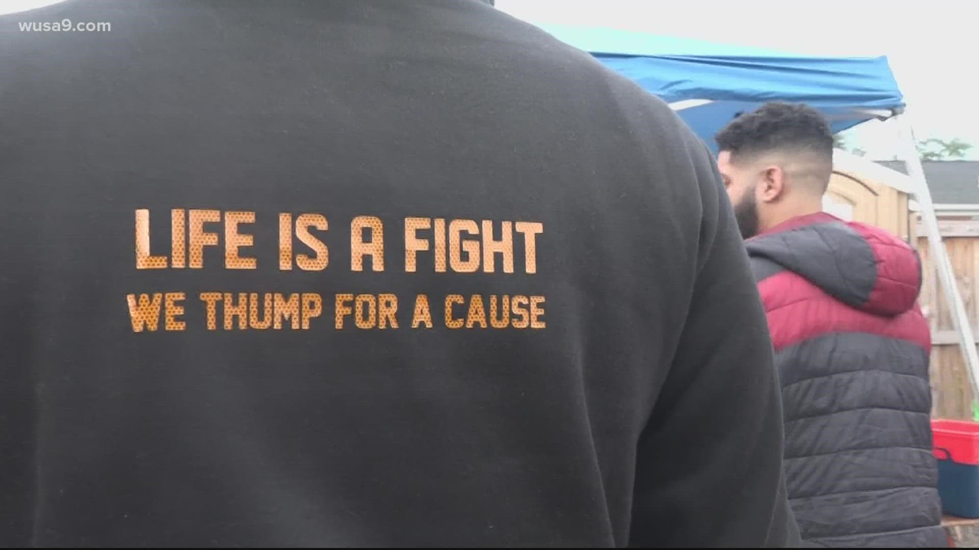 A backyard fighting club in Adelphi has become a social media phenomenon while spreading the message 'Guns Down, Gloves Up!'