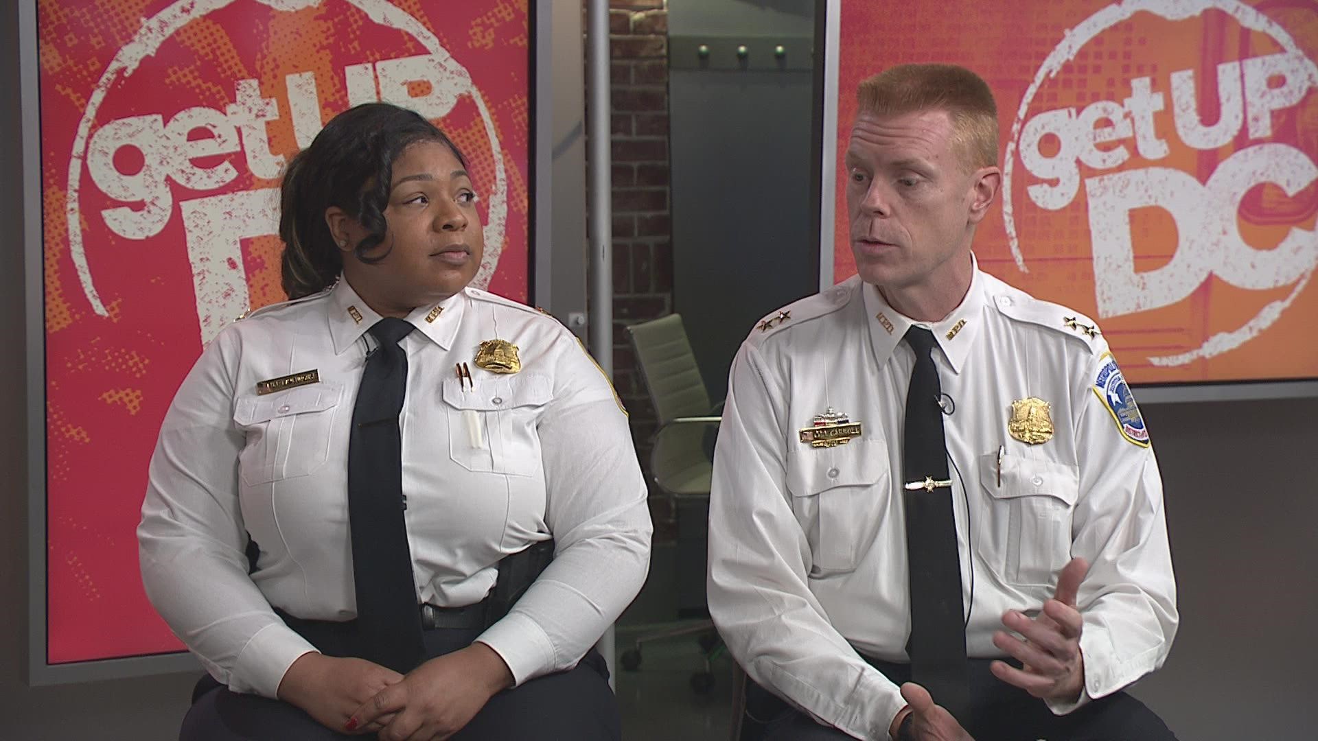 Assistant Chief Jeffery Carroll and Captain Nikki Lavenhouse from D.C.'s Metropolitan Police Department joined WUSA9 to offer ways to stay safe over the NYE holiday.