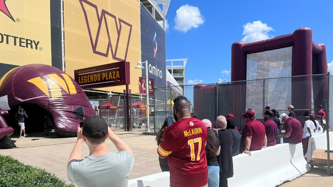 Washington Commanders fans celebrate new team era at season-opening kickoff  rally in DC