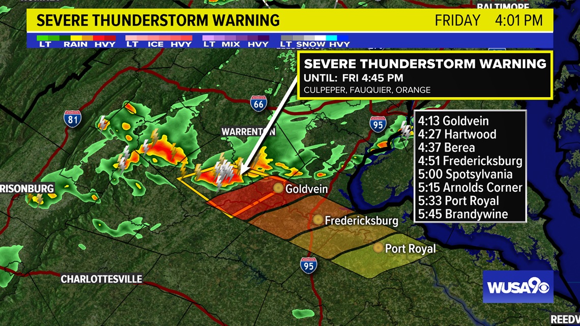 Here's the latest DC weather forecast
