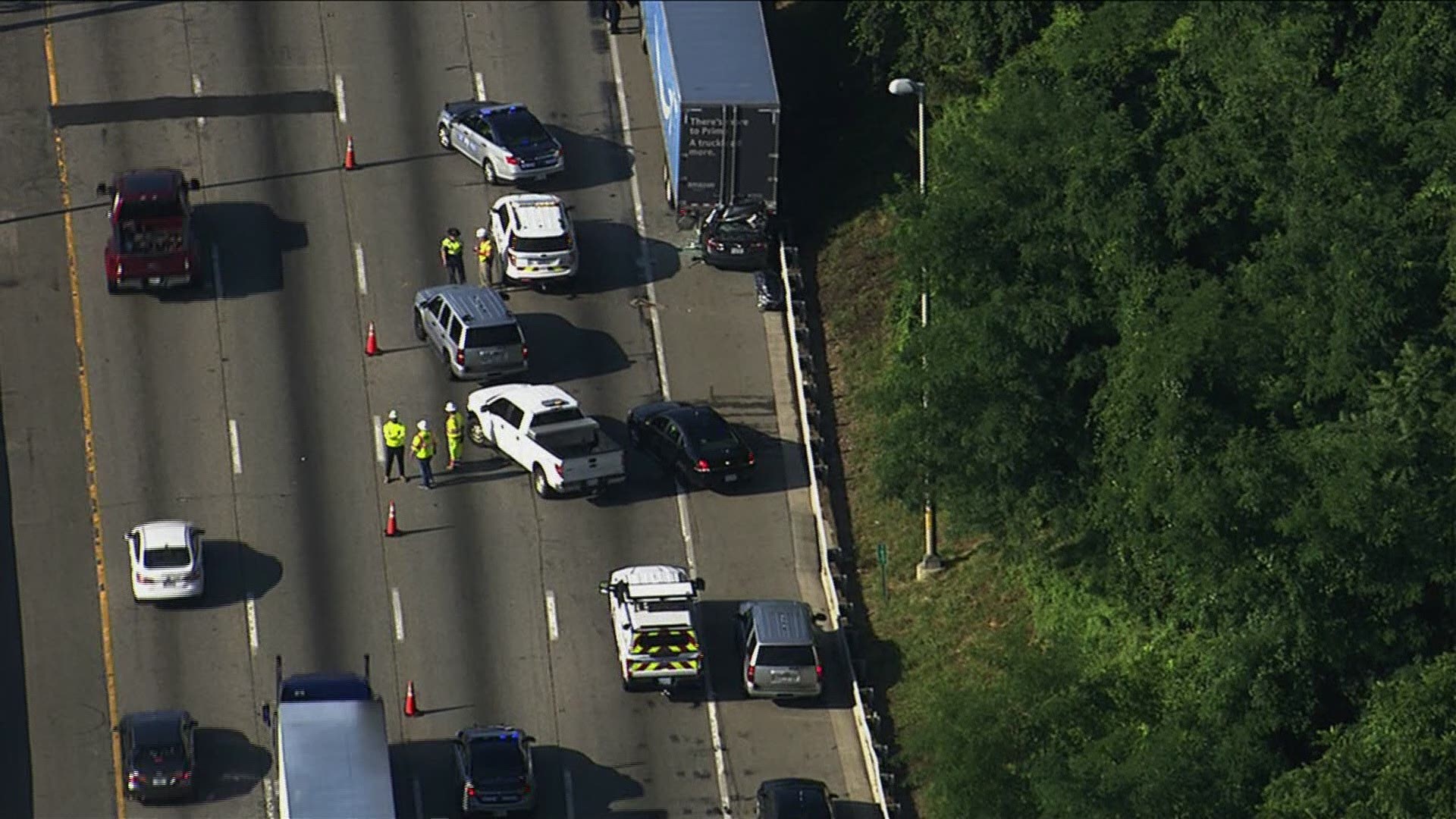 Virginia Interstate 95 remains shut down for removal of Potomac