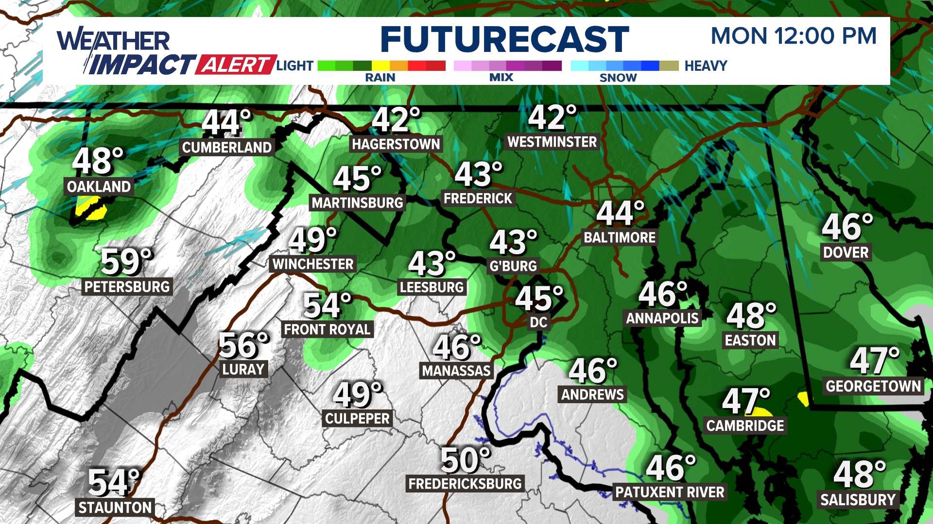 Rain to impact morning commute across DMV | wusa9.com