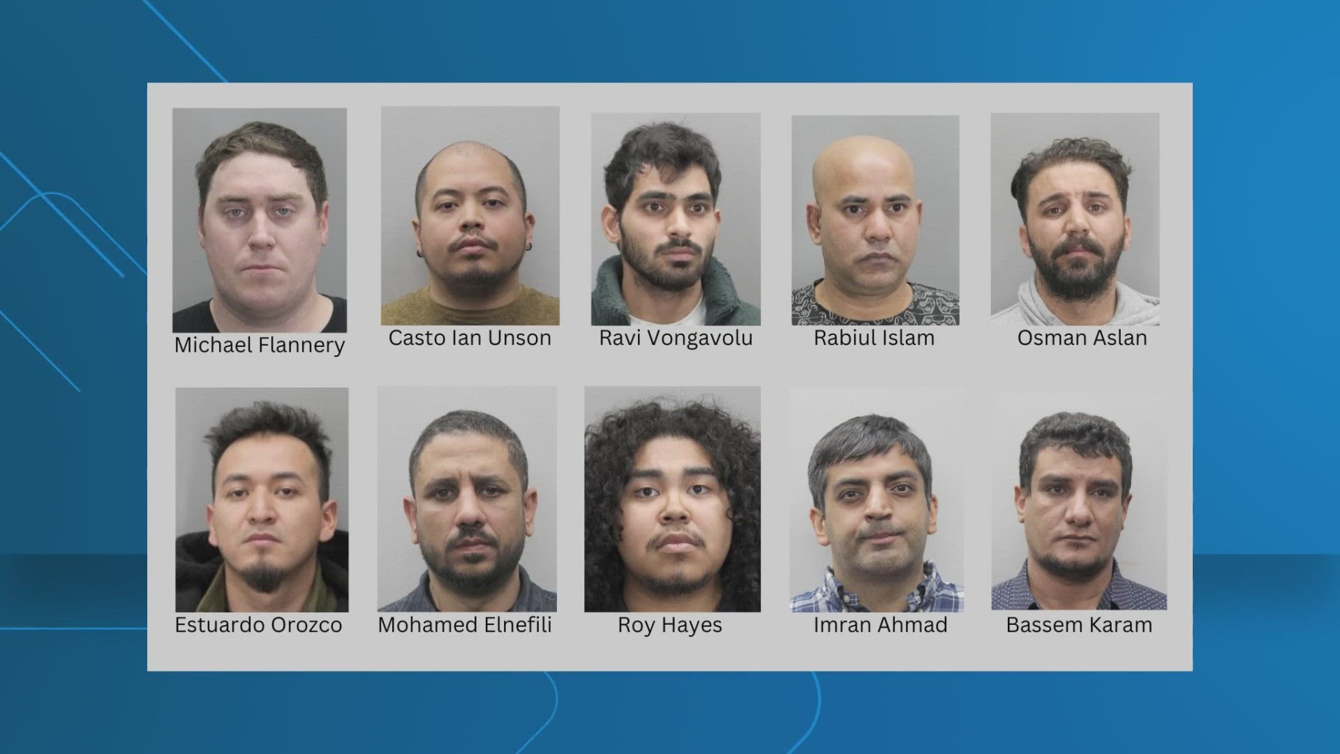 10 MEN ARE BEING HELD WITHOUT BOND AFTER POLICE SAY THEY SOUTH OUT ILLICIT SEXUAL ENCOUNTERS WITH 13-AND-14-YEAR OLD BOYS AND GIRLS.