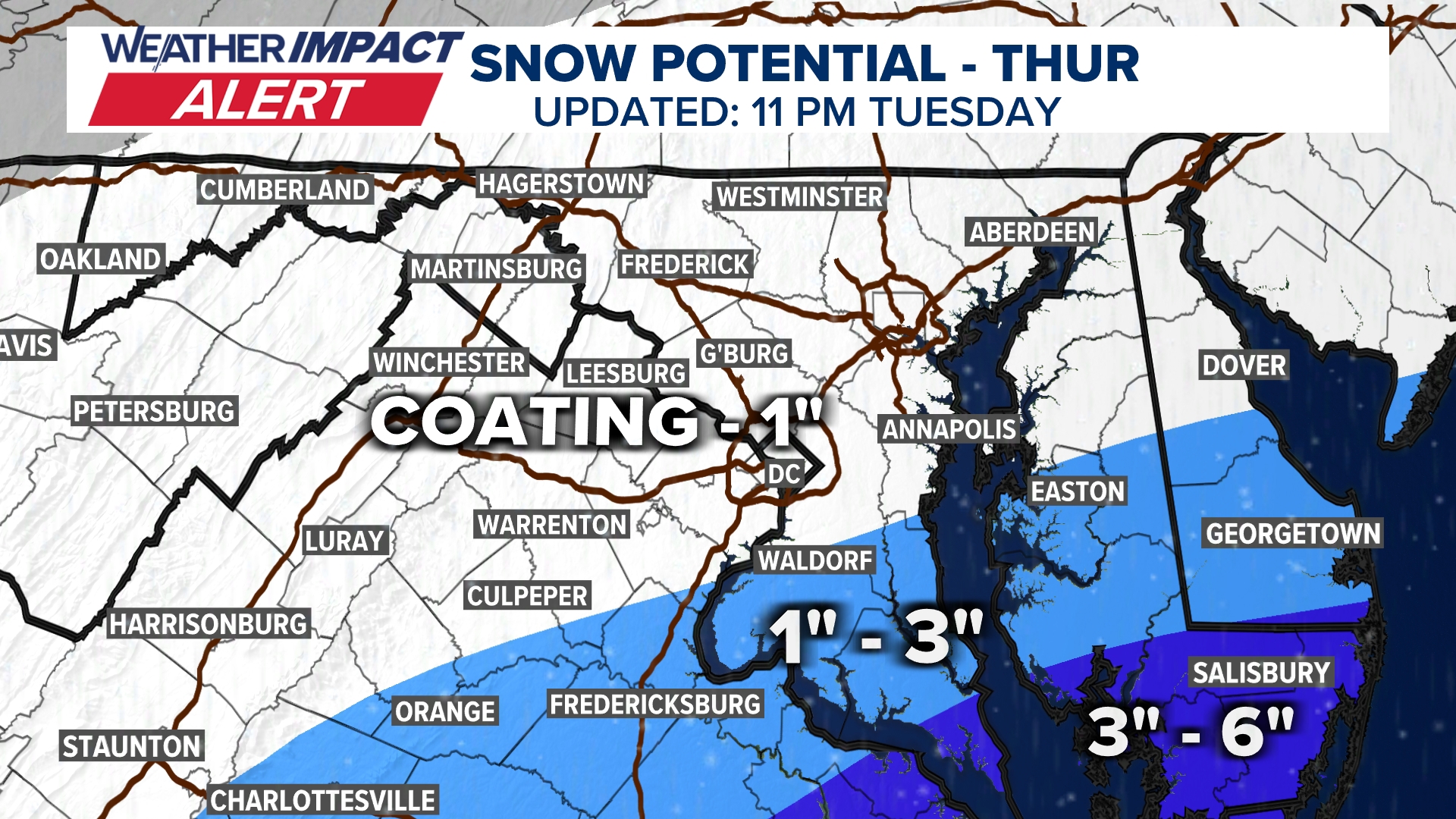 Tuesday DC forecast: Chilly with frigid wind chills | wusa9.com
