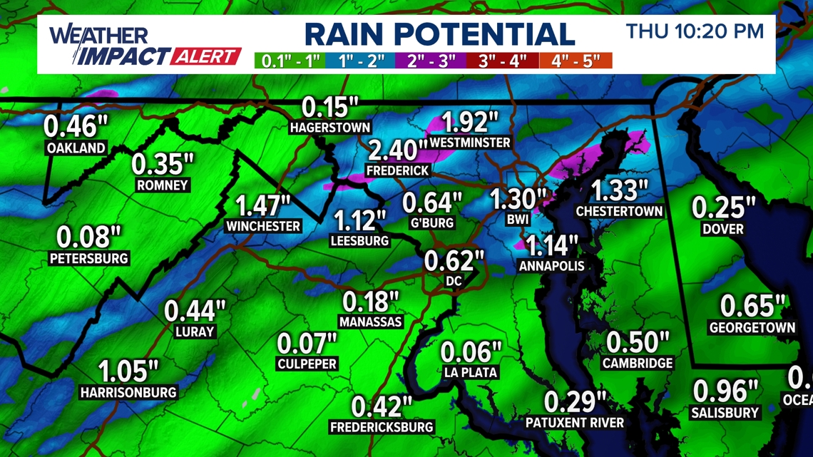 Timeline: When to expect high heat and thunderstorms Wednesday | wusa9.com