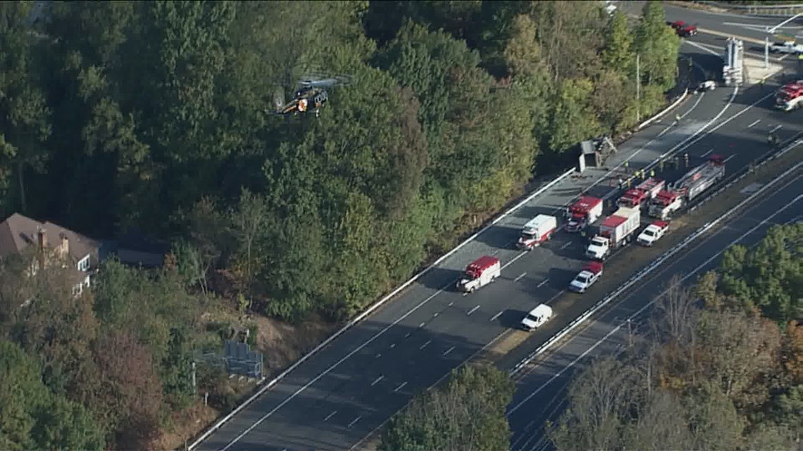 Photos: Route 29 shut down at Rivers Edge after fatal truck crash