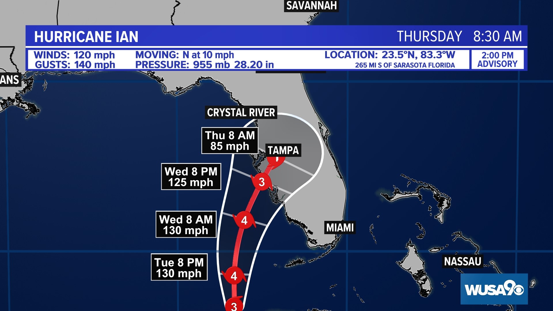 Hurricane Ian may not hit Tampa directly