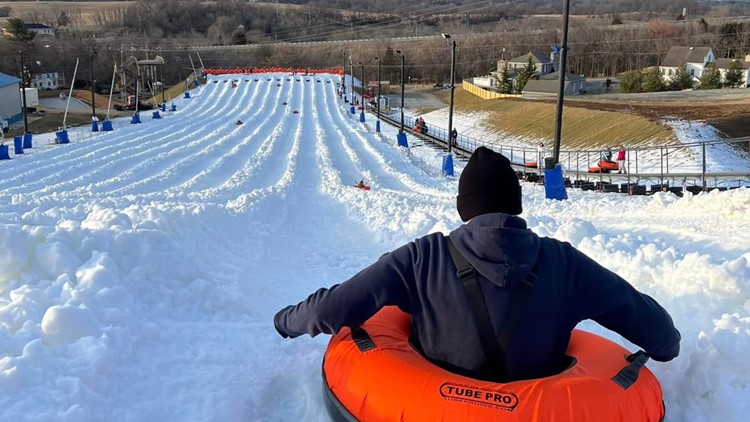 Snow tubing resort near Harpers Ferry opens early for the season
