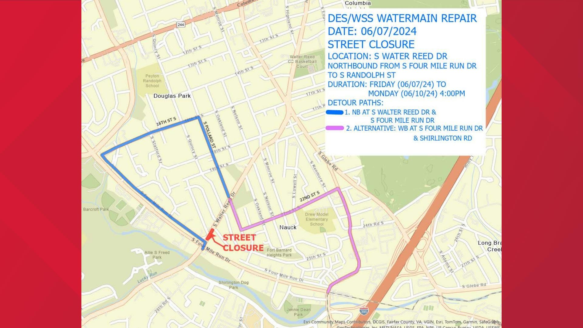 School closures in Arlington due to water main break | wusa9.com