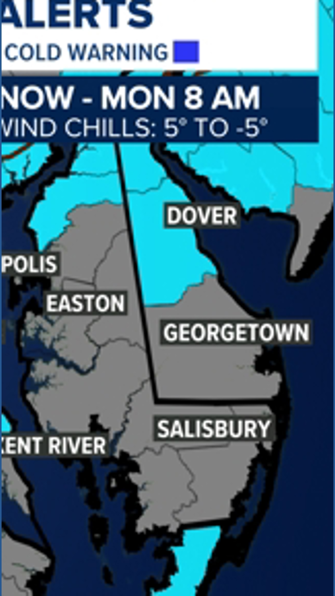 Weather Impact Alert: Arctic cold through Monday morning | wusa9.com