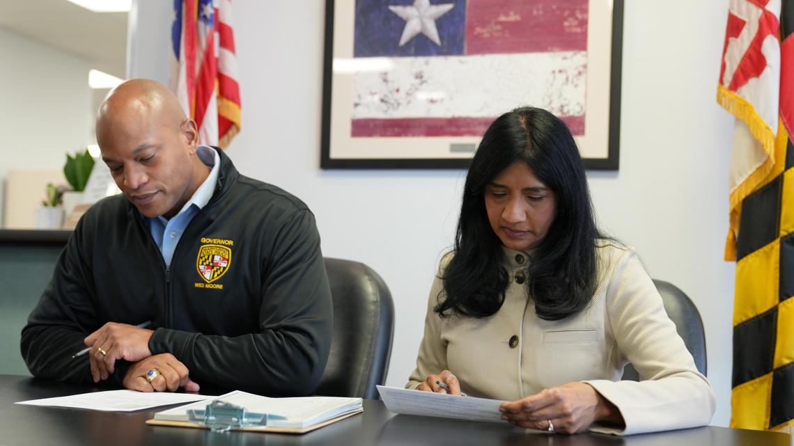 Maryland Gov. Wes Moore and Lt. Gov. Aruna Miller file for reelection