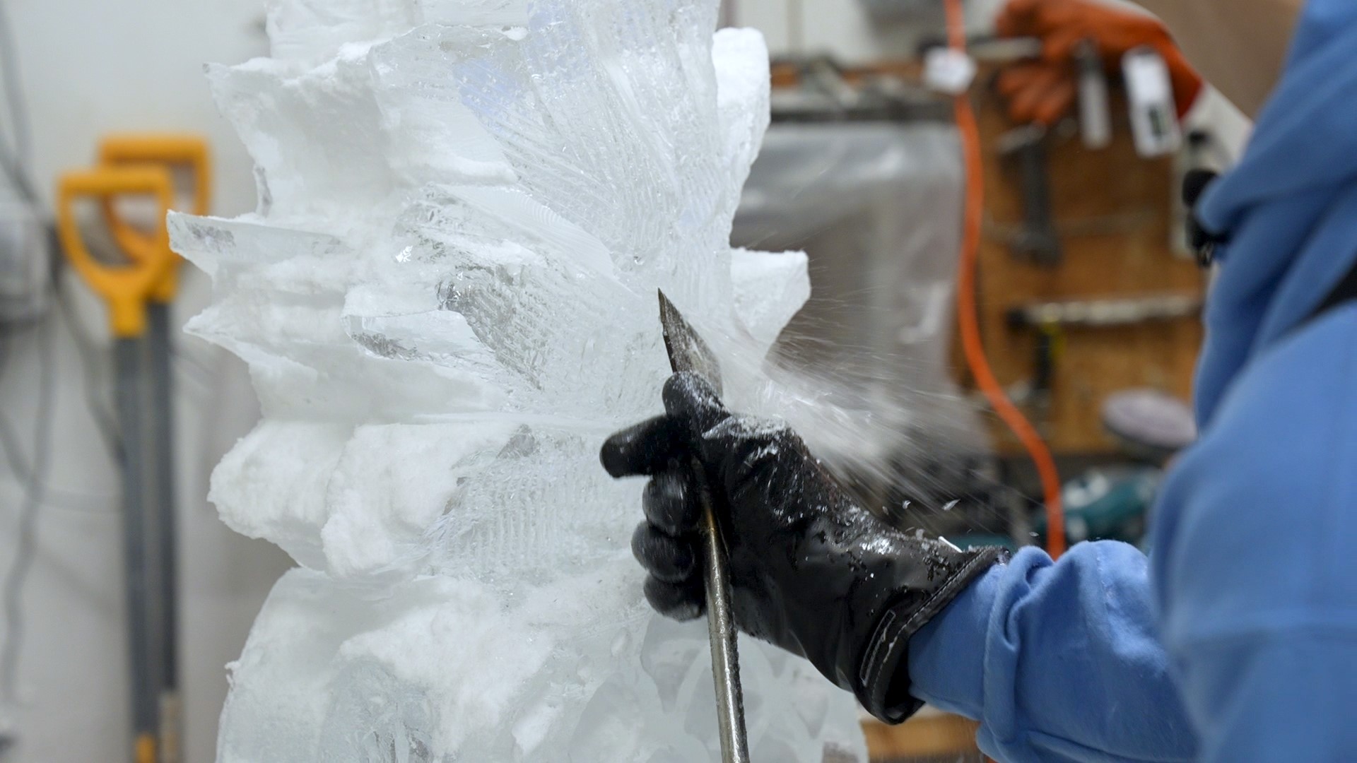 Ice Lab creates hundreds of ice sculptures for ice festivals across the DMV in January and February.