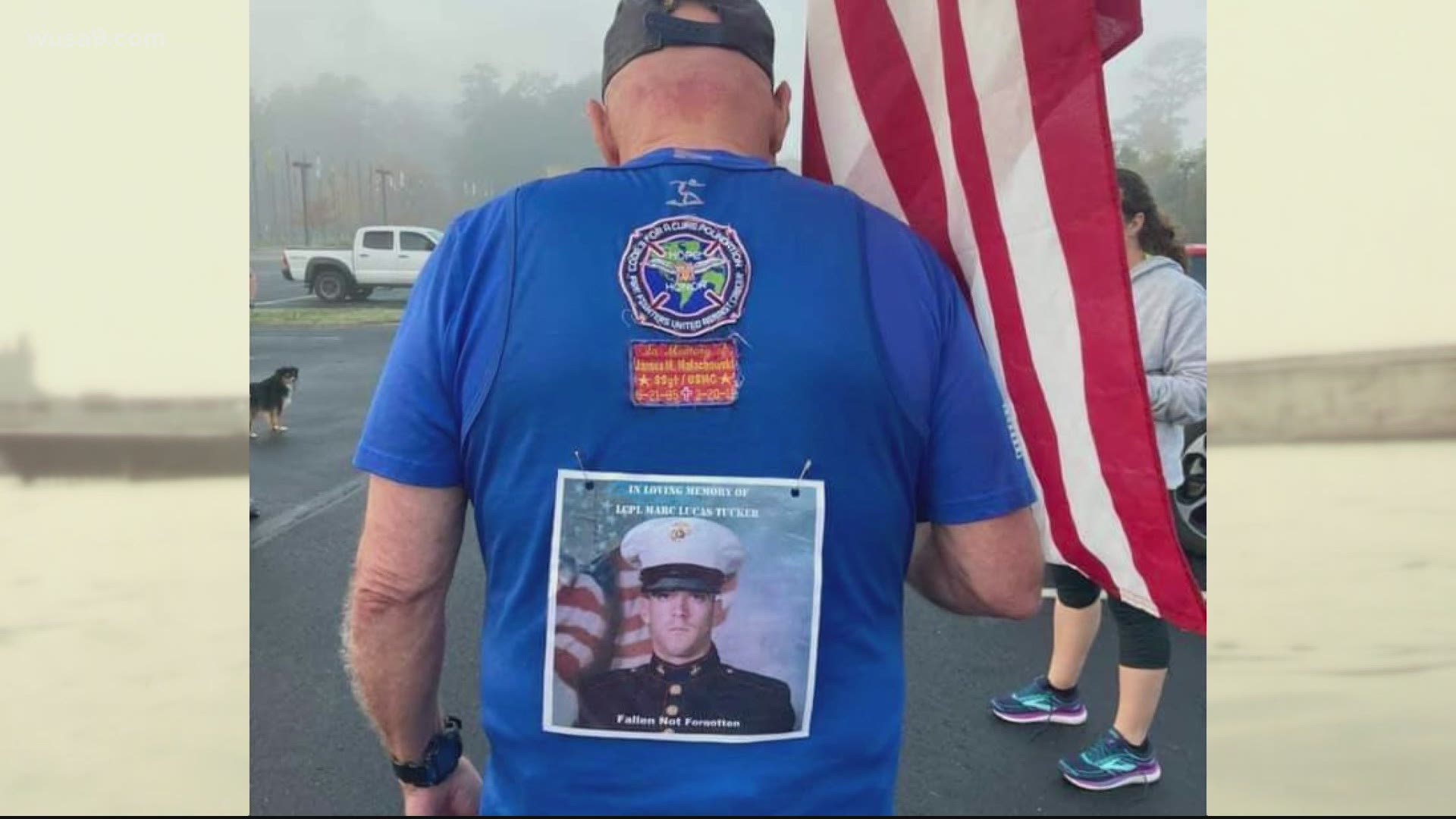 Sid Busch has run nearly 1,000 marathon and half-marathons to honor fallen heroes.