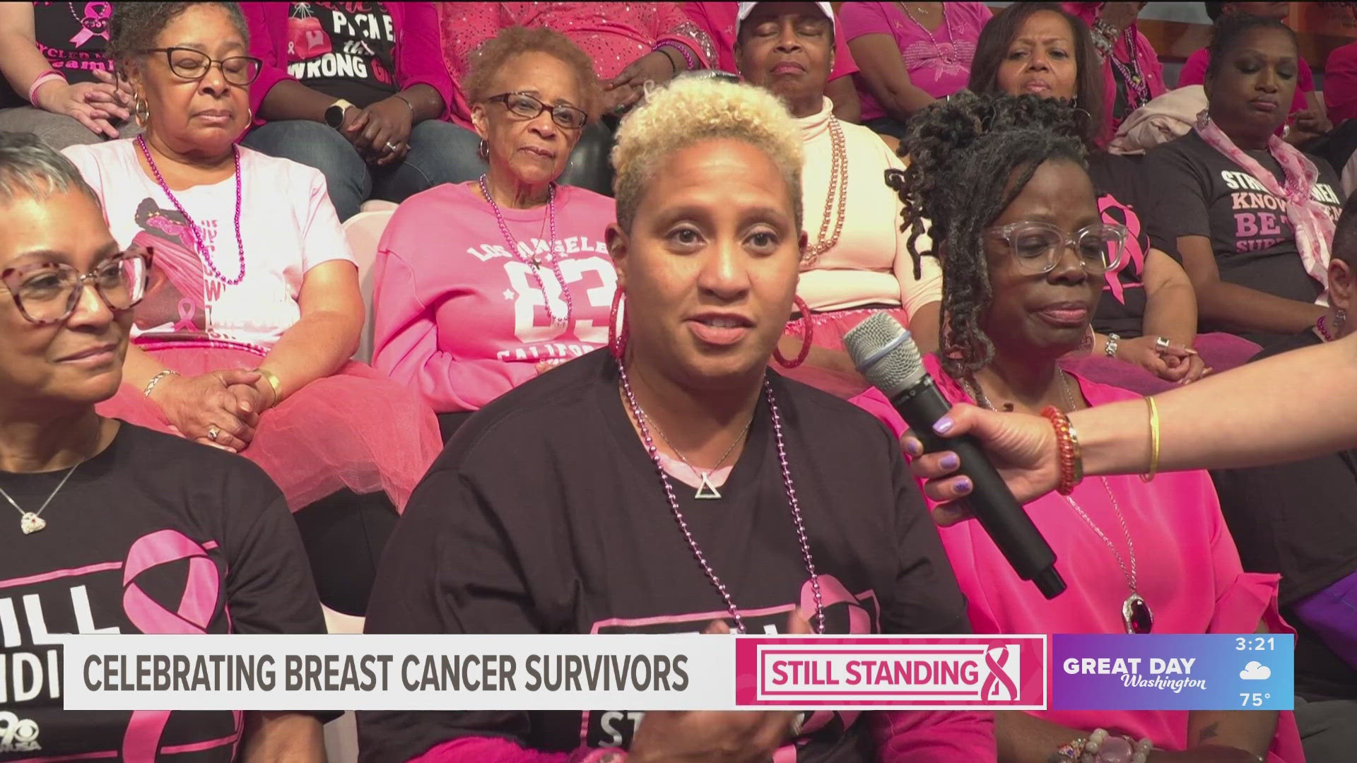 Kristen and Ellen chat with some of our Still Standing audience members, who share their breast cancer stories. 