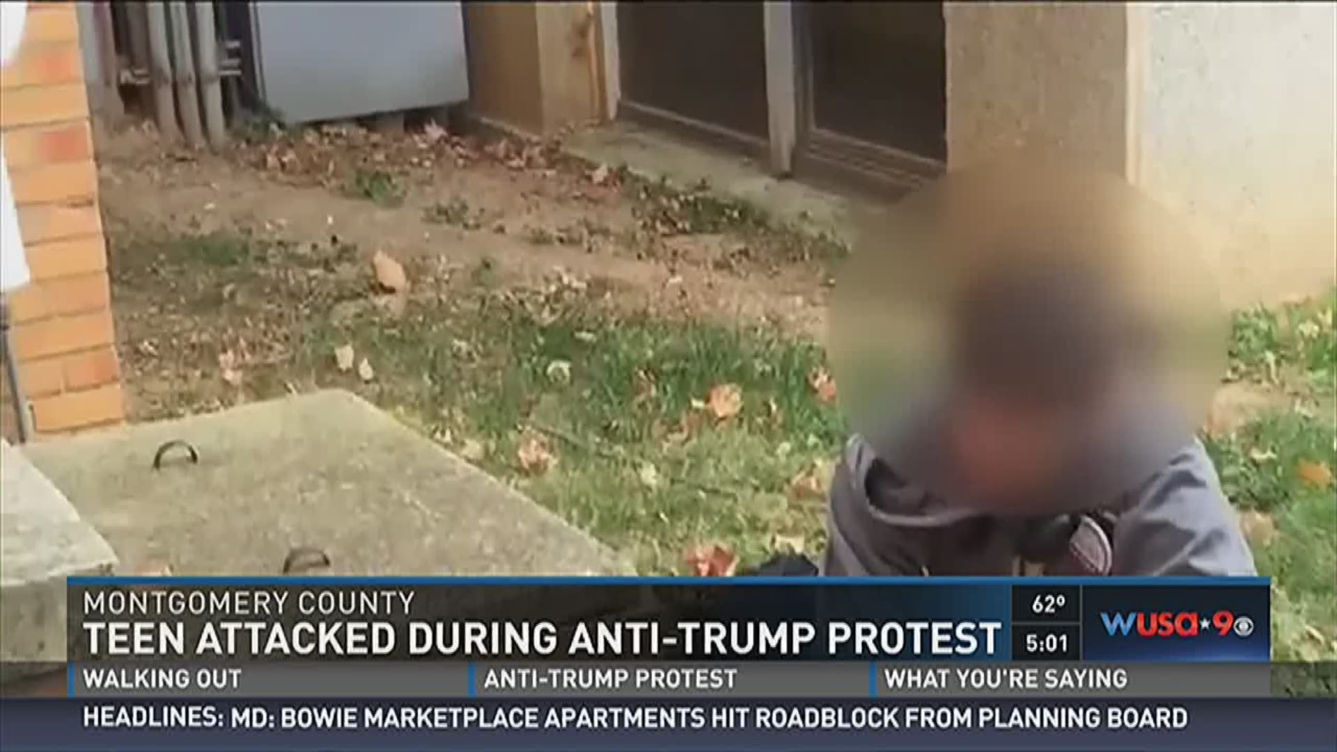 Teen attacked during anti-Trump protest 