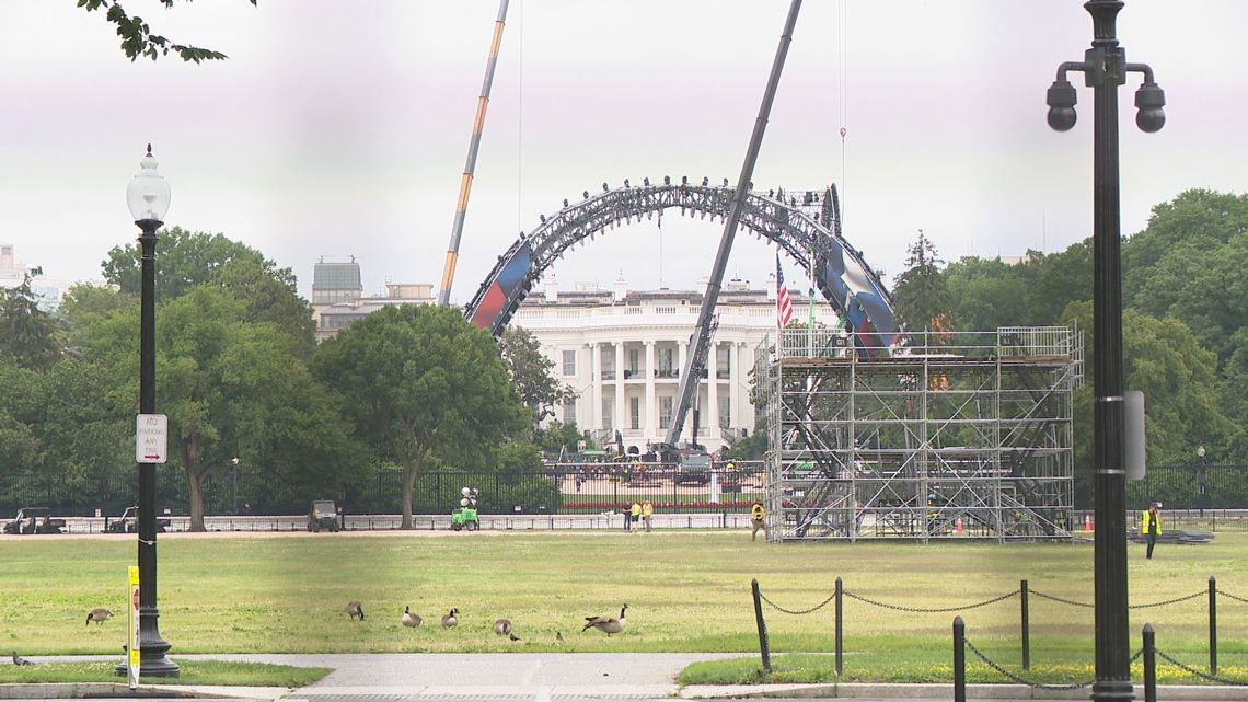 Construction of 'UFC Freedom 250' arena begins on White House south lawn