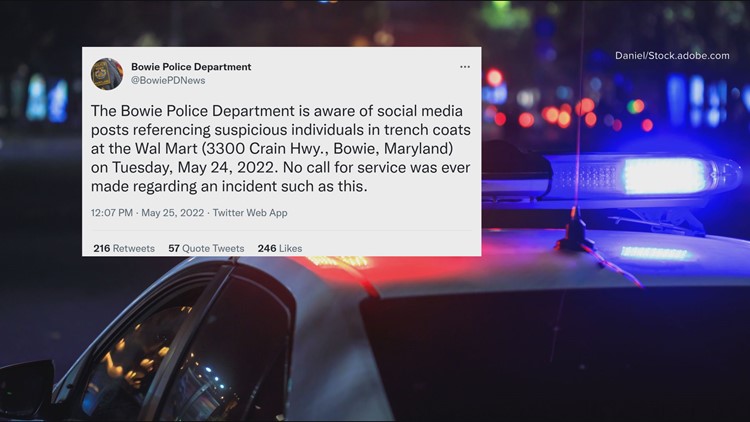 VERIFY: Police say social media posts warning of racial attacks at a Bowie Walmart are false