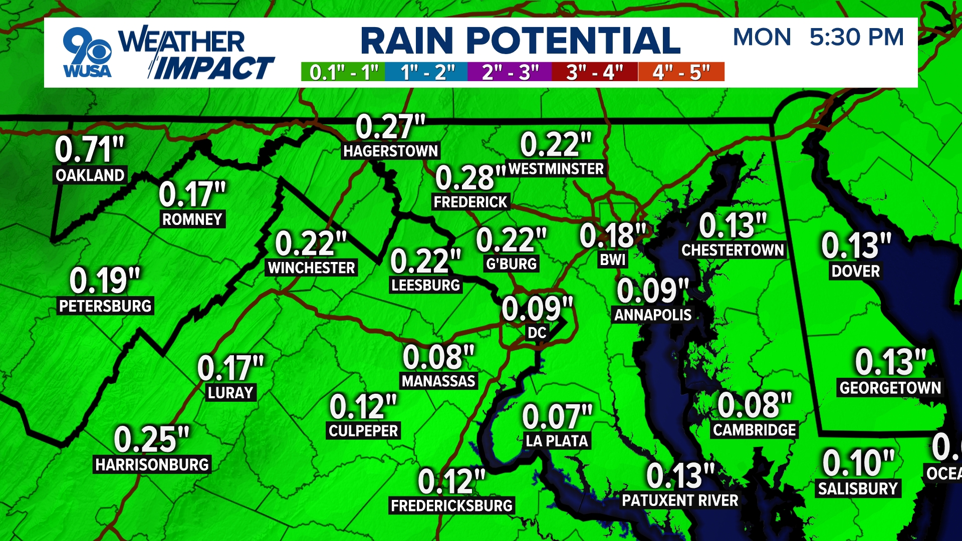 Rain to impact morning commute across DMV | wusa9.com