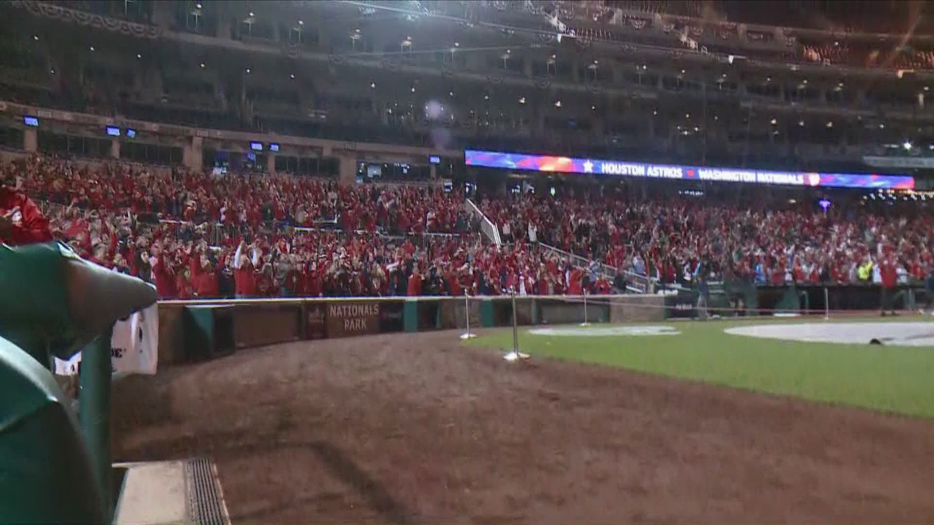Nationals fans go crazy at Nats Park after Anthony Rendon's two-run homer puts Nats in 5-2 lead!