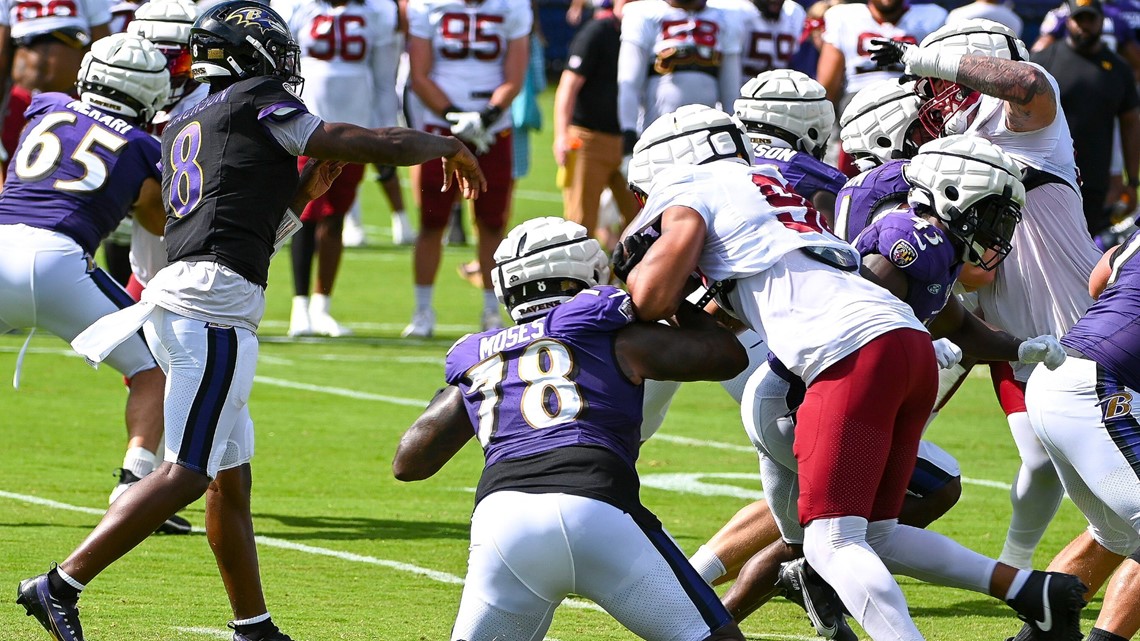 Tempers flare as Ravens host Commanders for joint practice