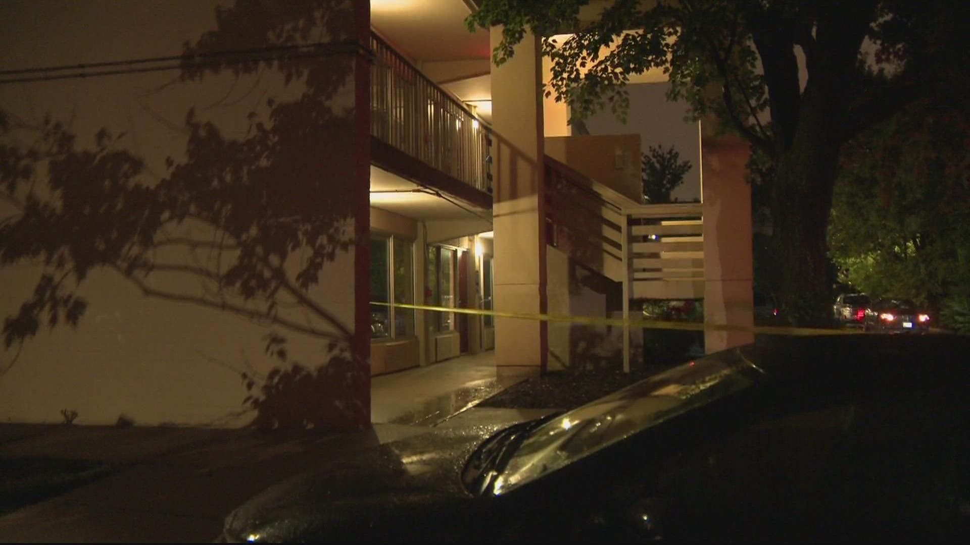 A man was found shot at the Red Roof Inn in Rockville.