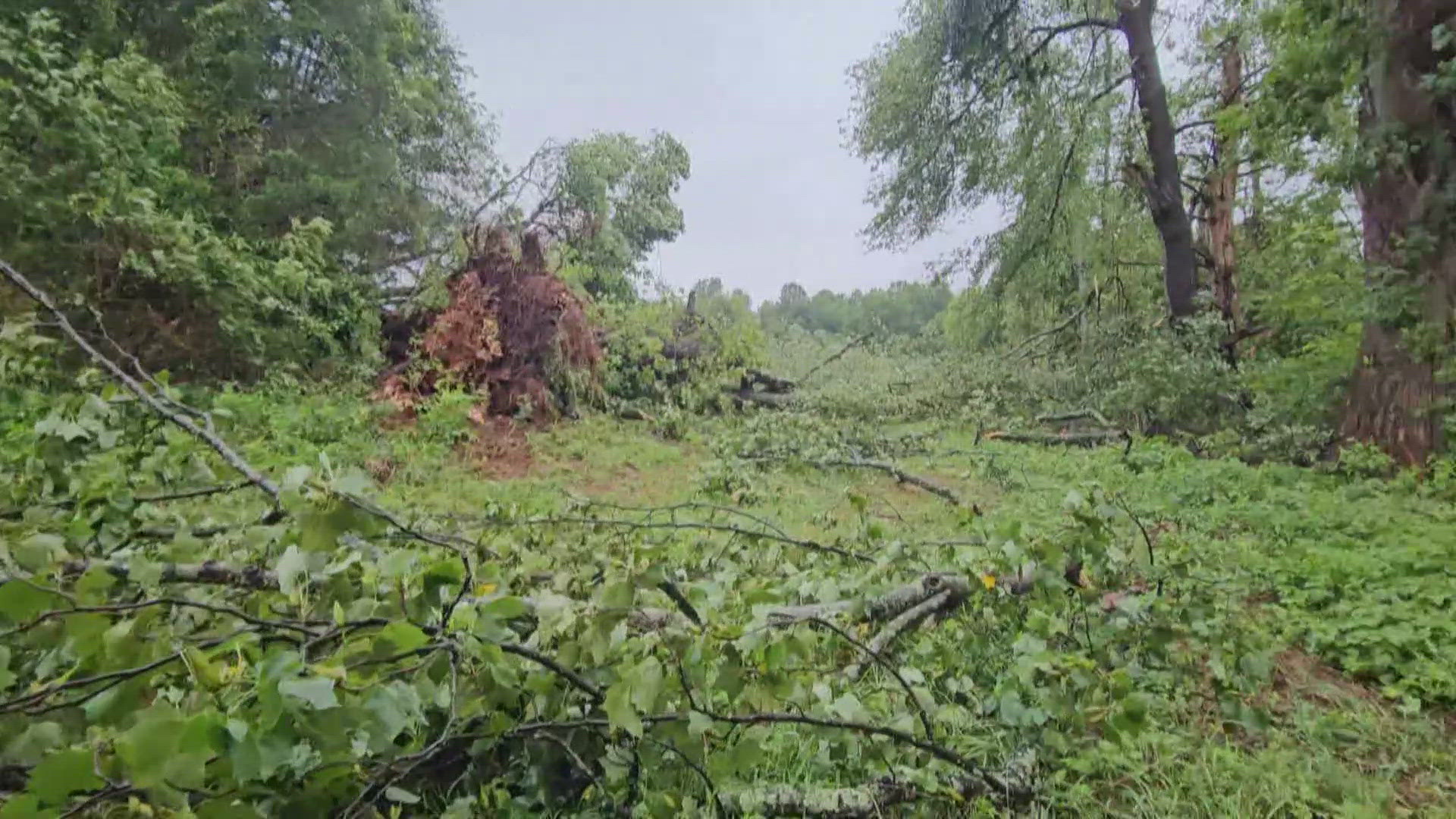 The clean-up operation will continue throughout the weekend. The National Weather Service confirmed one tornado in Loudoun County.