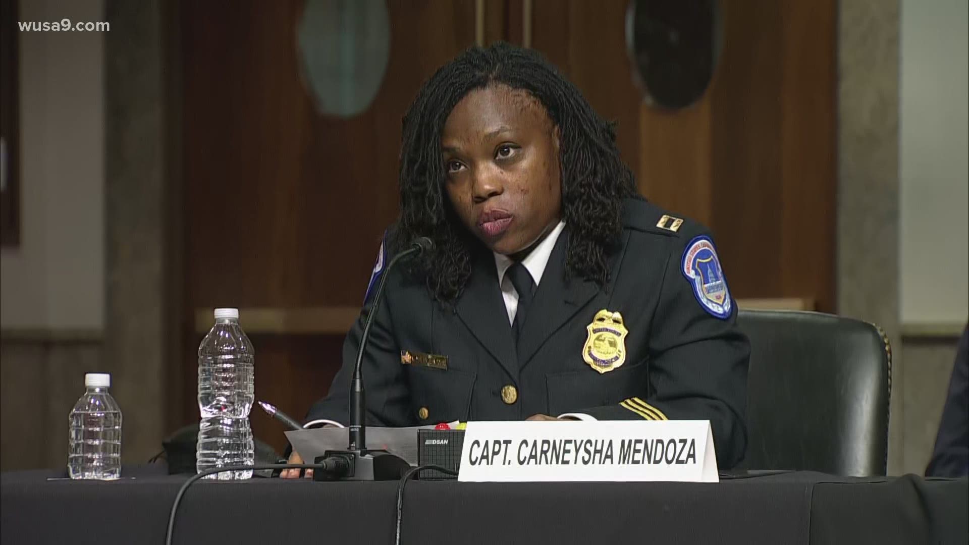 Captain Carneysha Mendoza is the first to testify at the Capitol riot hearings.