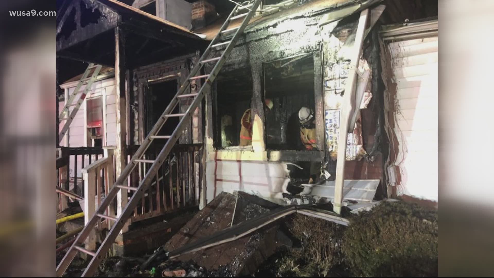 A woman and two dogs died in a fire on Darnestown Road in Germantown Sunday night.