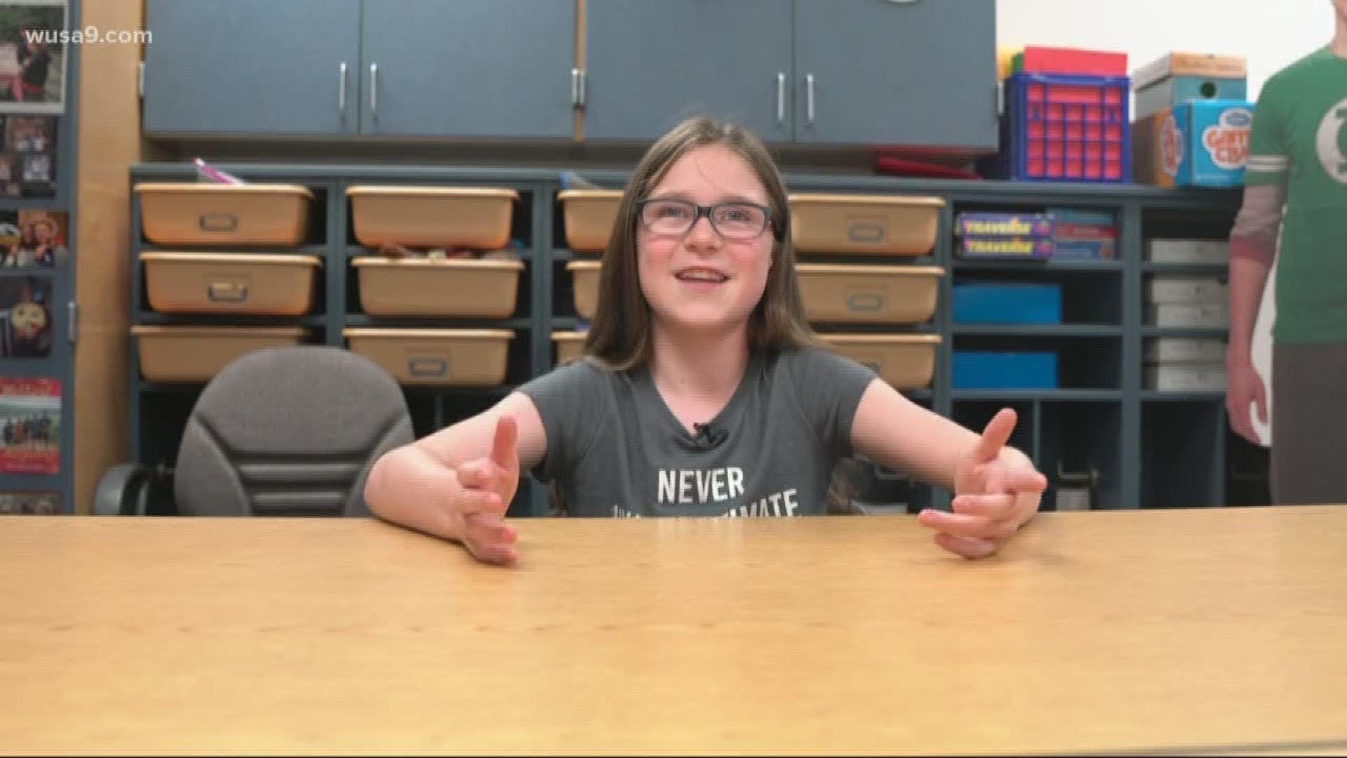 This 10-year-old girl is trying to make a change -- she wants Stafford County Public Schools to stop using plastic straws to save the planet.