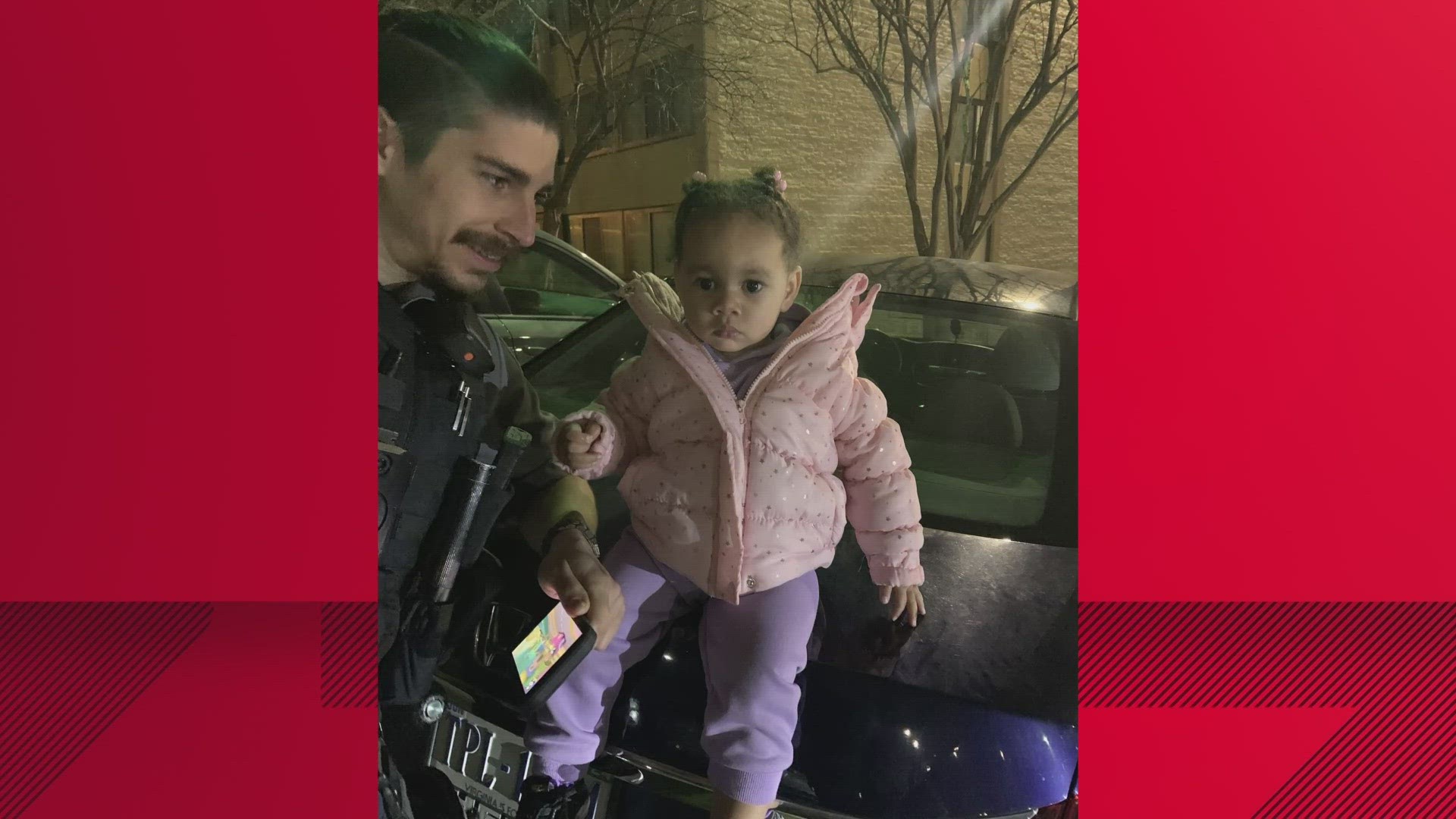 A toddler was found in Alexandria Wednesday night, and now police are asking for the public's help locating her family.