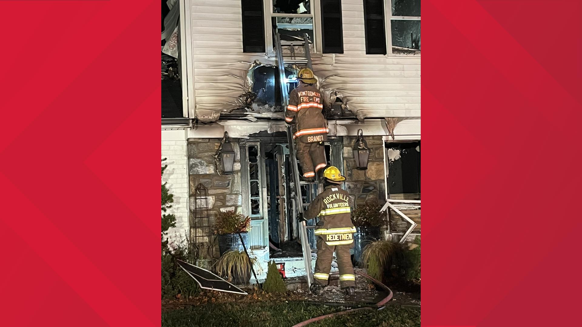 60 firefighters respond to house fire in Montgomery County | wusa9.com