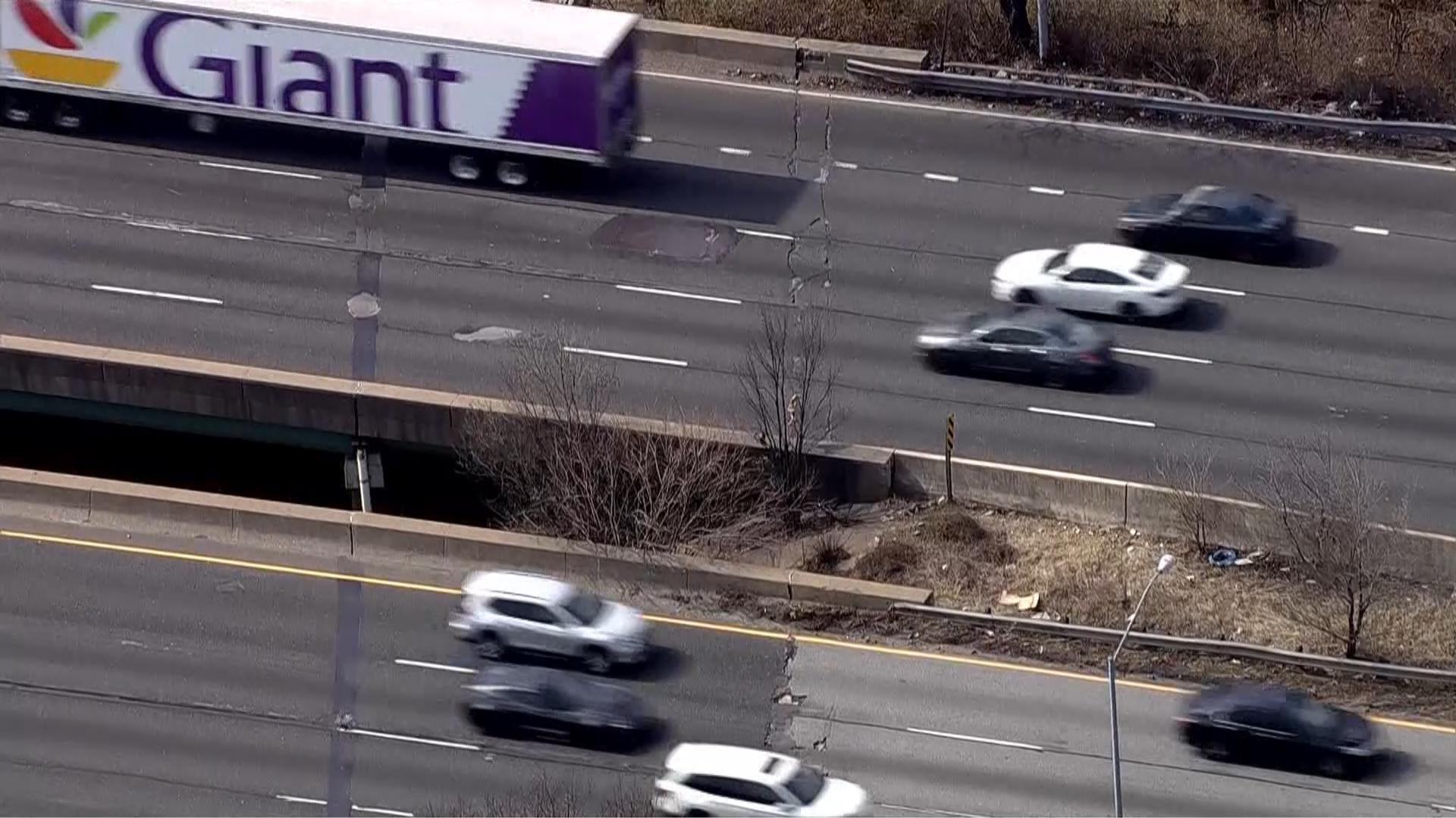 The two right lanes will be shut down Tuesday night so crews can make repairs.