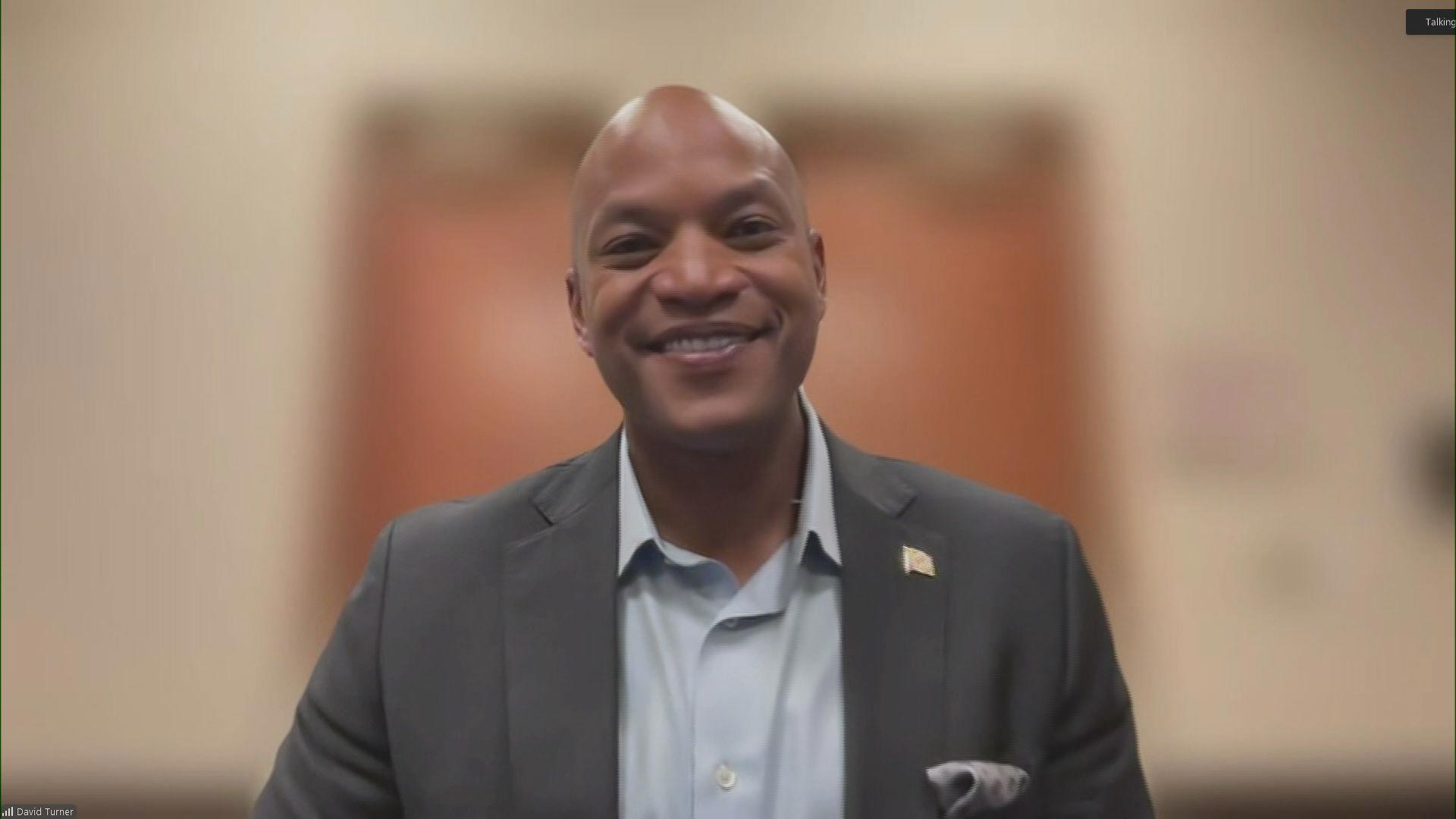 Gov. Wes Moore speaks ahead of the DNC convention.