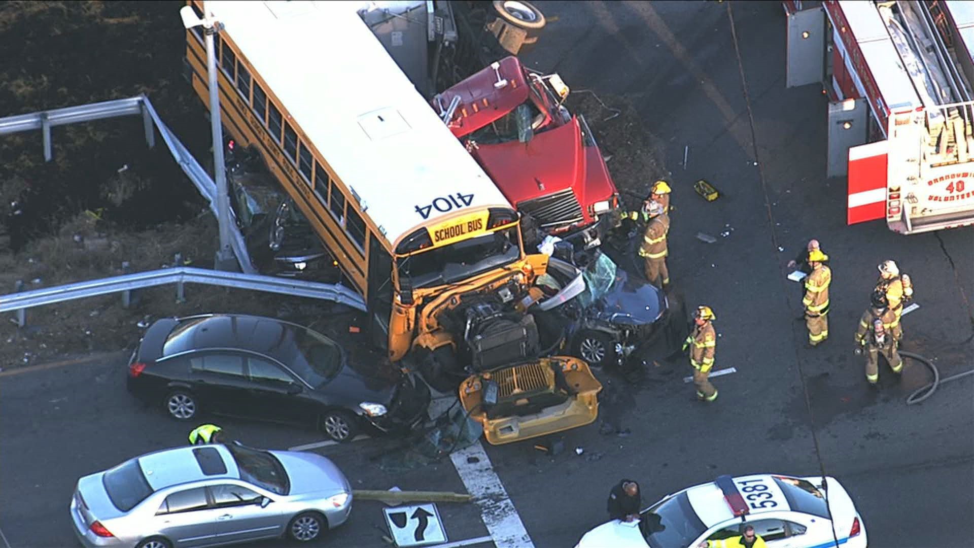 1 Dead, 6 Injured Including Students After Crash With School Bus And ...