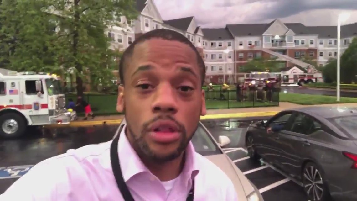 Fire at senior apartment complex in Fort Washington, Md.