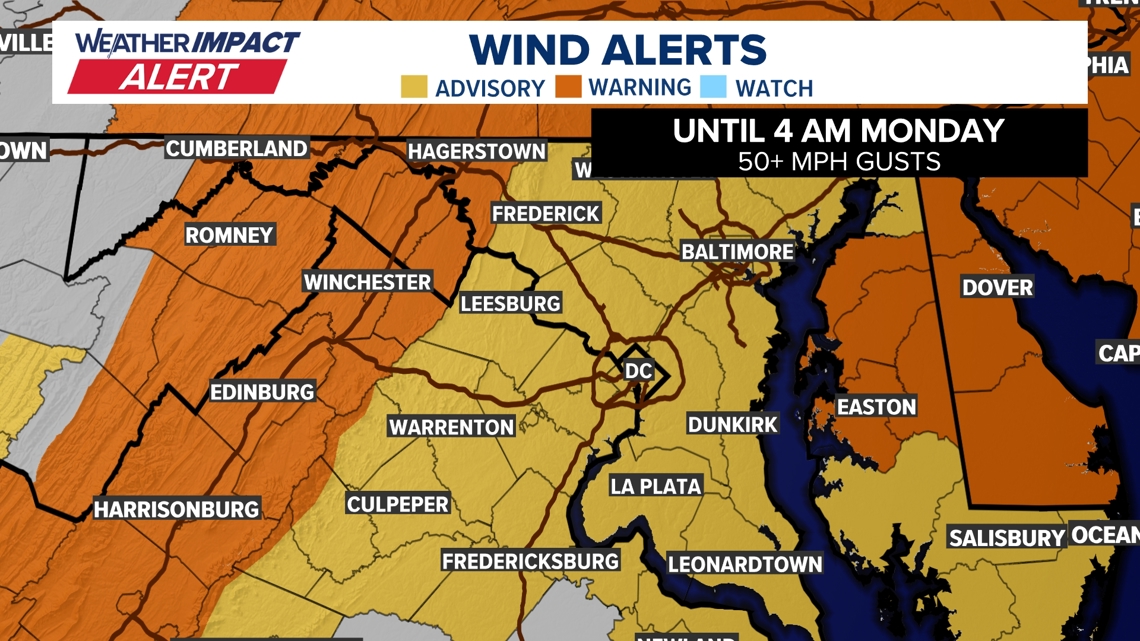 DC weekend forecast: Timeline of a wintry mix to rain Saturday and ...