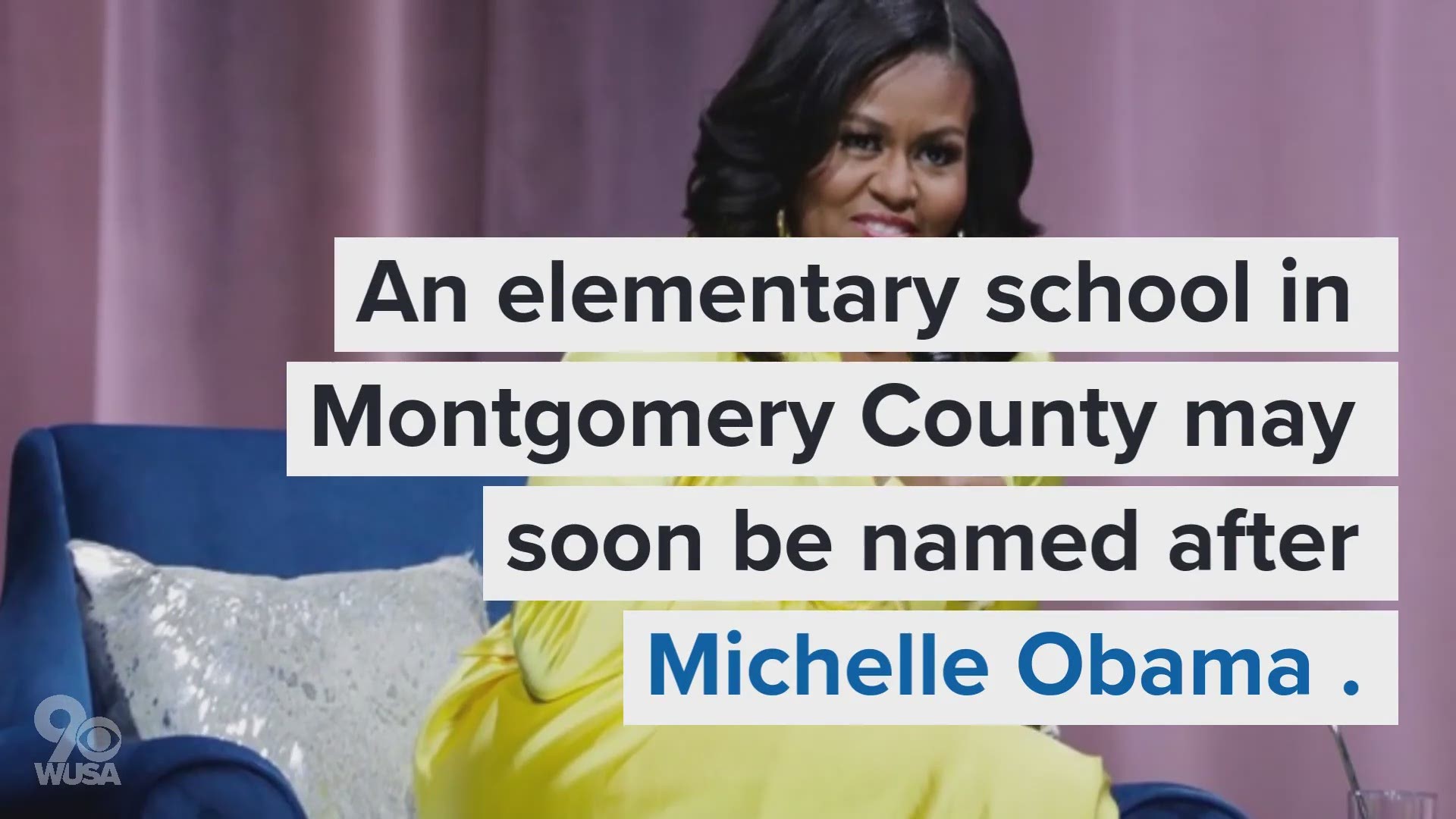 A new elementary school in Montgomery County could be named after former First Lady Michelle Obama.