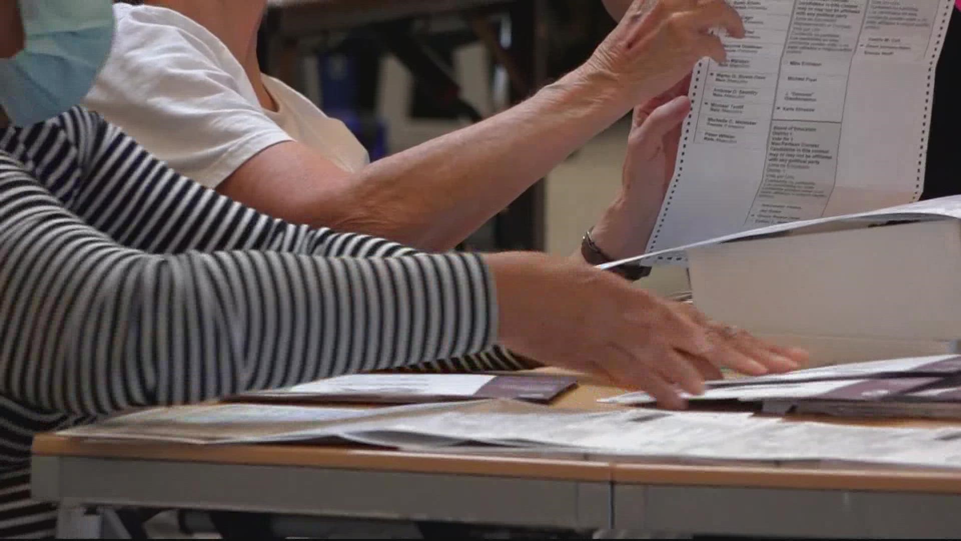 Several races were still undecided as mail-in ballot counting began. The process could take weeks because of the large number of ballots.