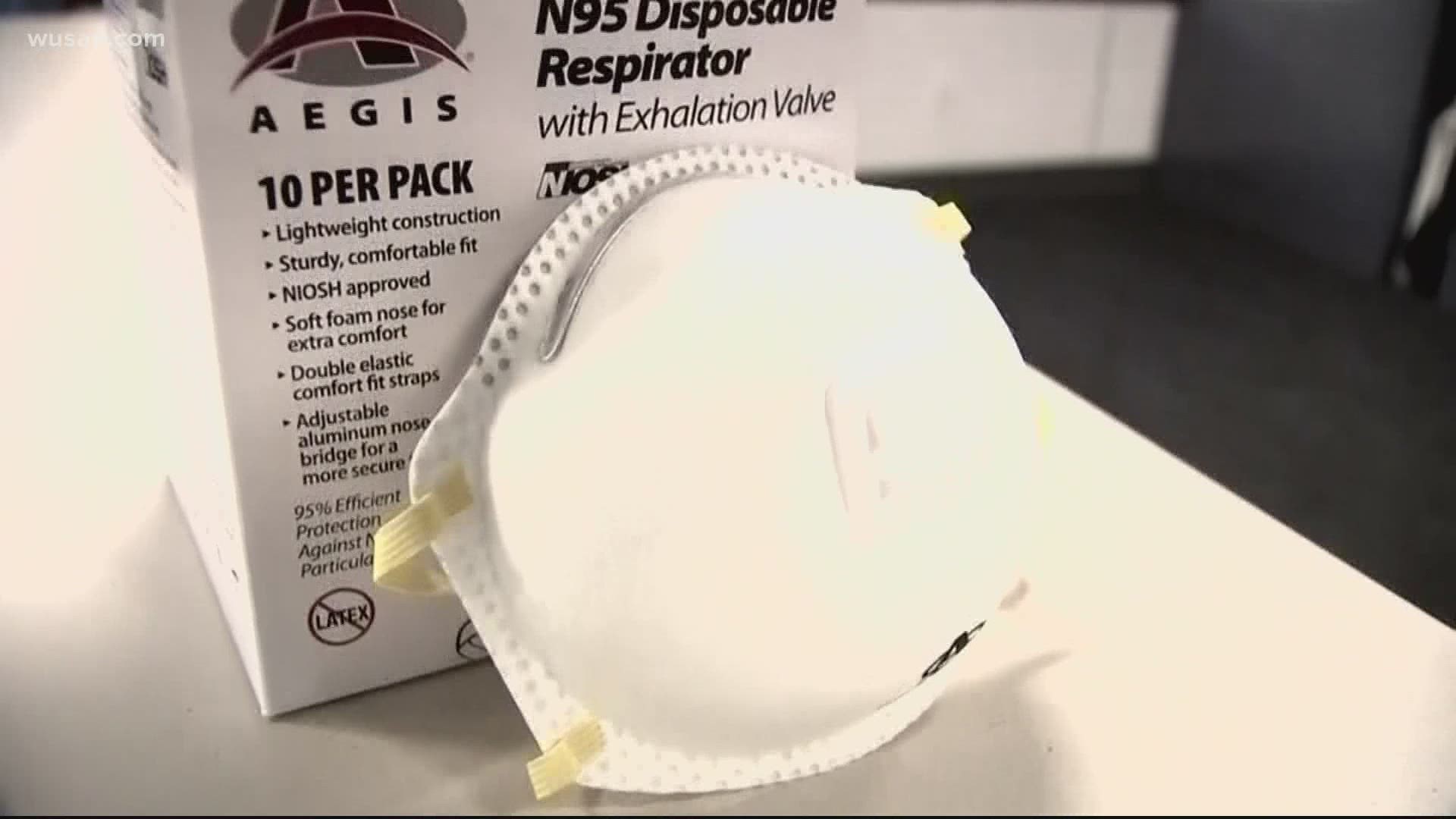 Loudoun County was expecting 30,000 N95 respirators and was outbid by the federal government.