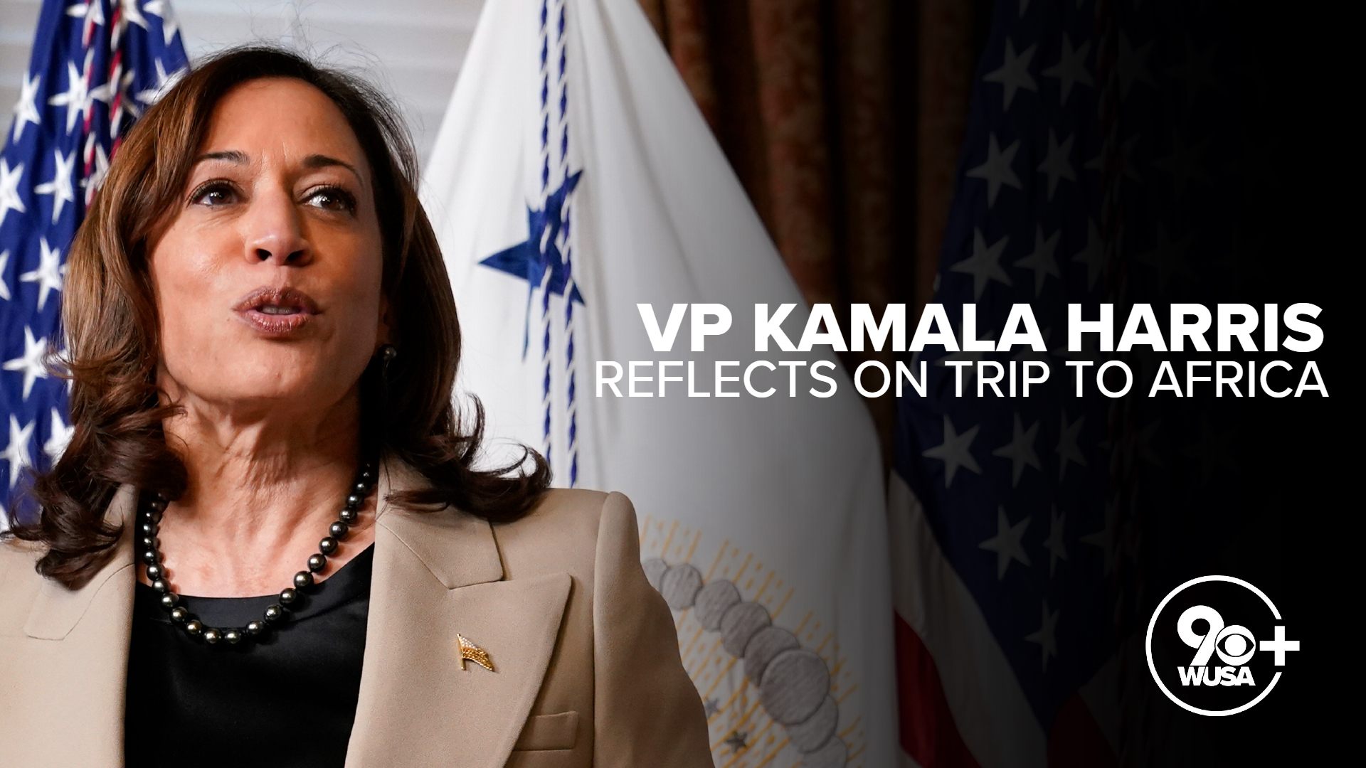 Vice President Kamala Harris discusses her recent trip the the African Continent at the National Museum of African American History and Culture