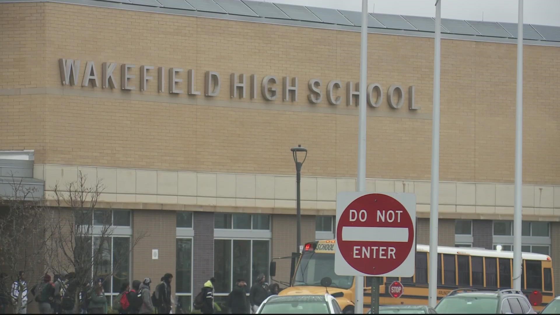 The discovery of an unconscious student at Wakefield High School prompted an early release from classes Tuesday, and a drug overdose investigation.