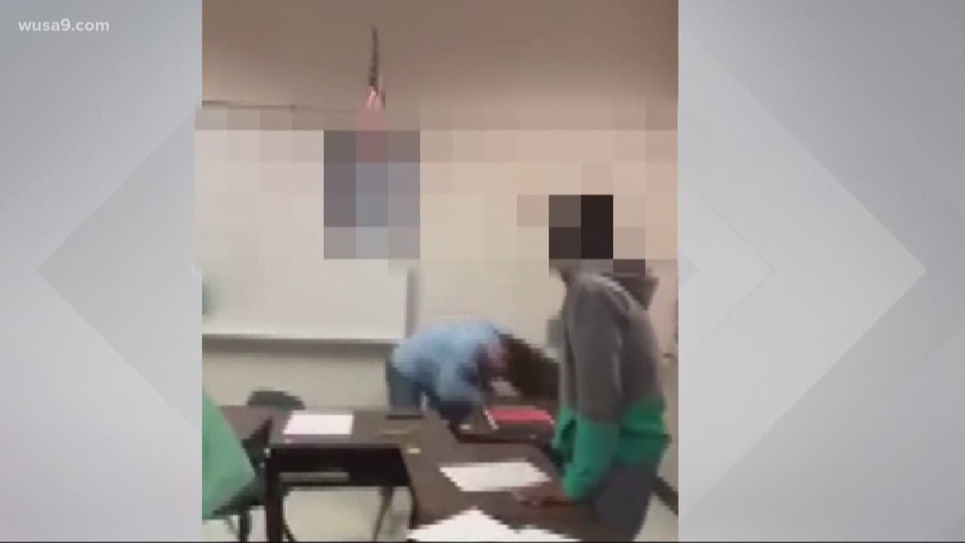 A terrifying attack on a 14-year-old girl in her own middle school classroom was caught on video. The girl's parents say the attacker is threatening her again. They say that Stafford Middle School failed to protect her before and after.