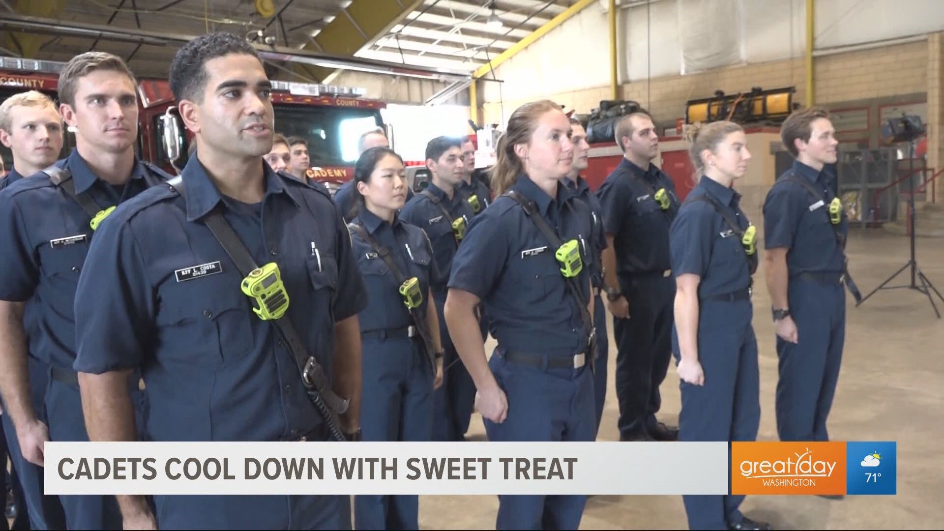 Apple Federal Credit Union shares a sweet treat with the cadets from Fairfax Fire and Rescue. This segment was sponsored by Apple Federal Credit Union.