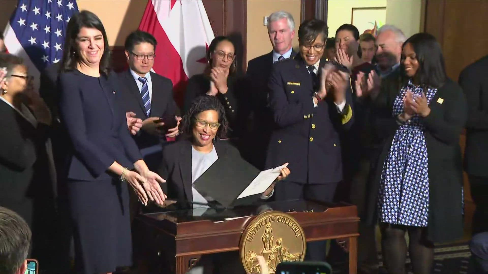 DC Mayor Muriel Bowser signed that massive Secure DC crime bill into law.