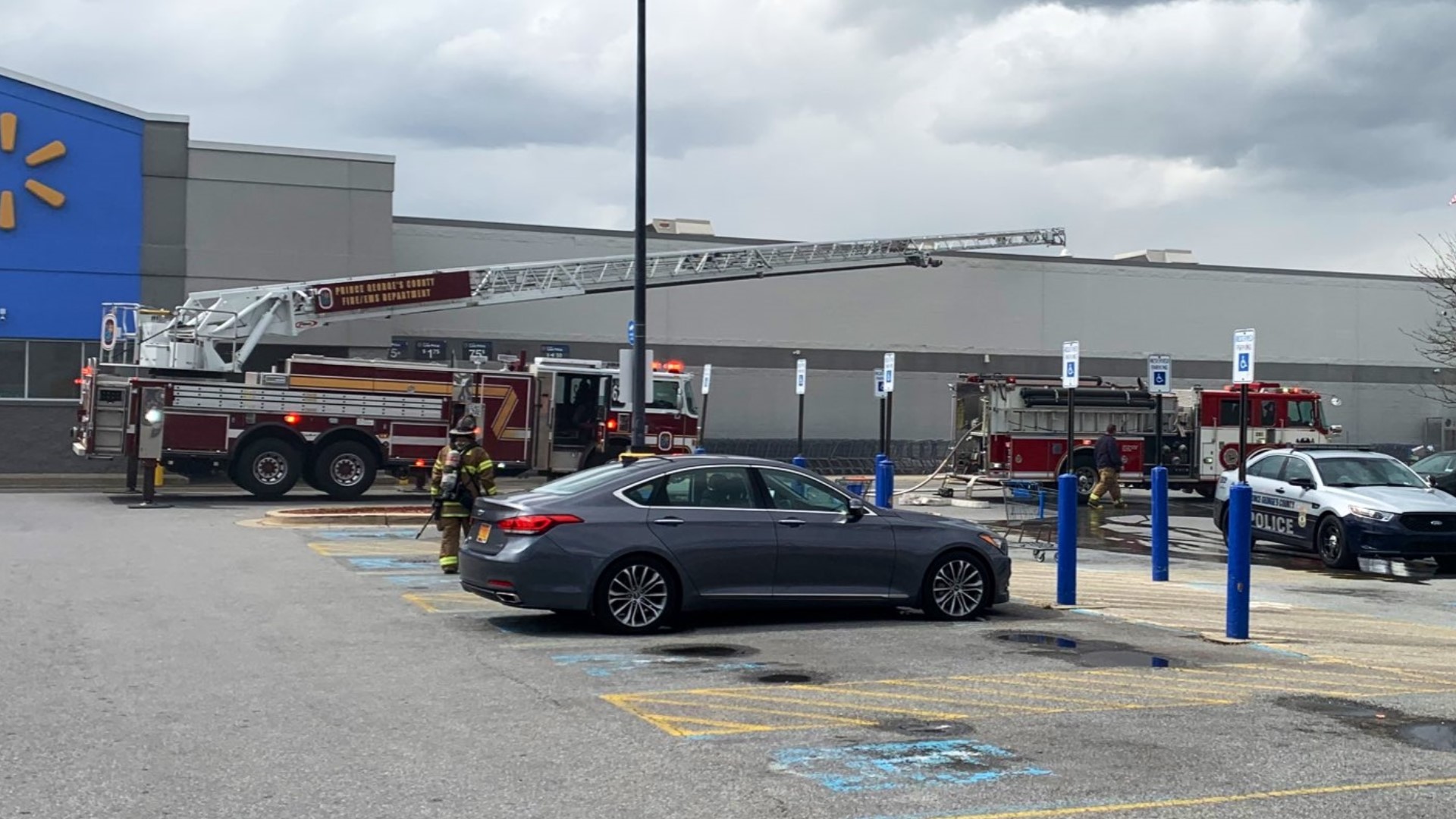 Maryland Walmart evacuated during fire