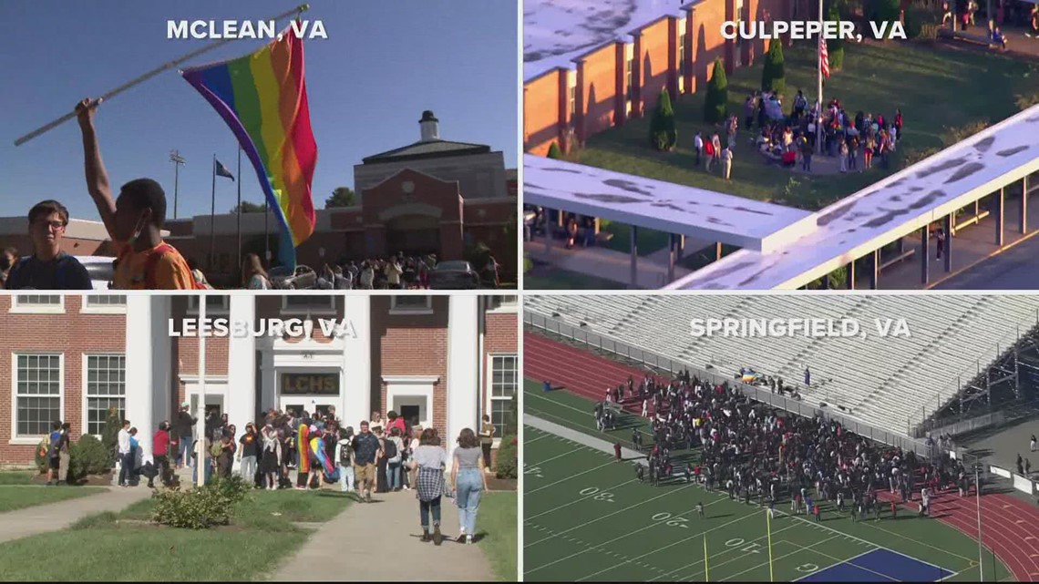 Transgender student policy sparks 'walk outs' across VA schools