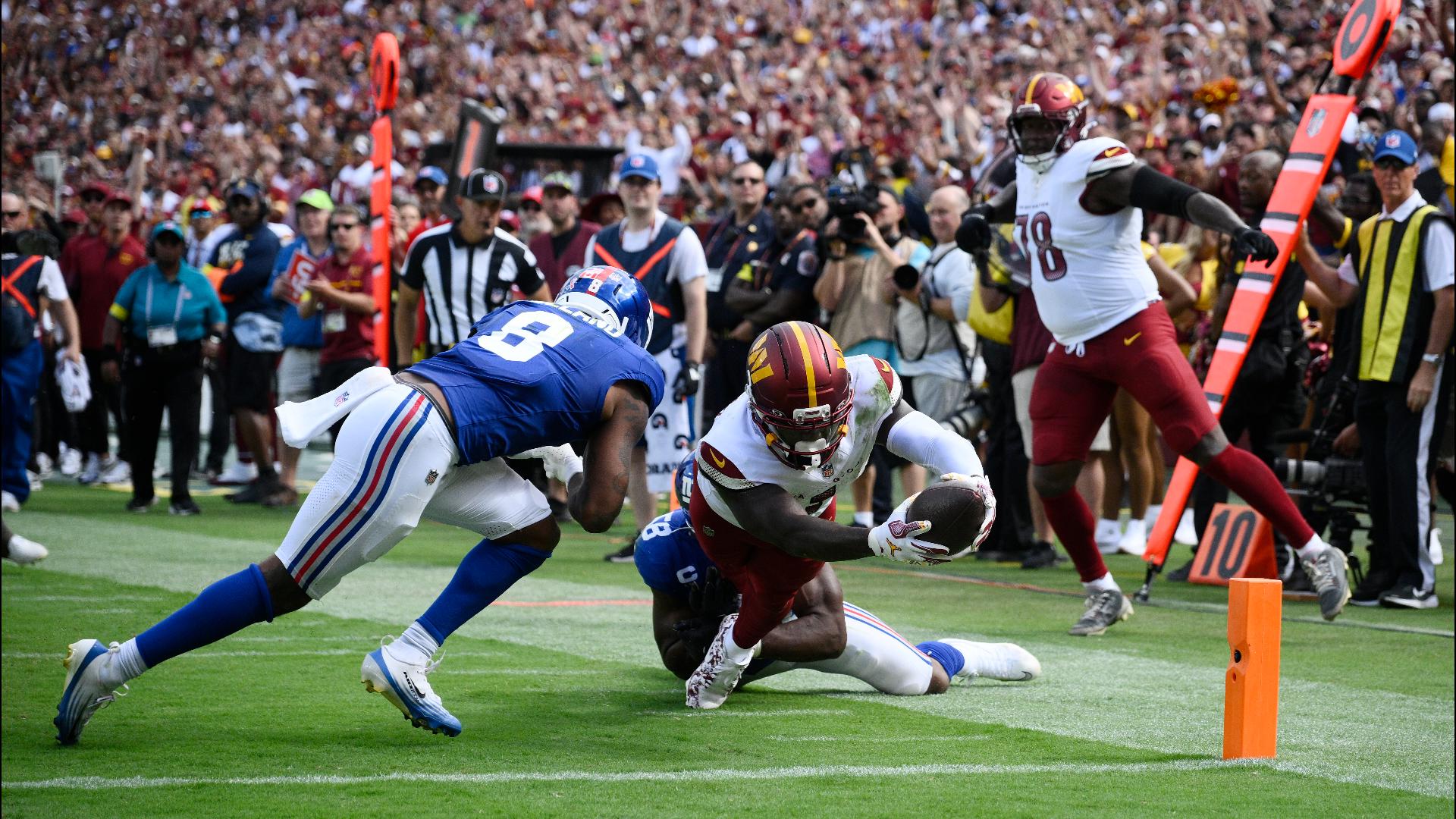 Commanders shut down Giants for 21-6 season opener win | wusa9.com
